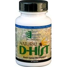 Ortho Molecular Product Natural D-Hist - 120 Capsules - Supplement Facts panel