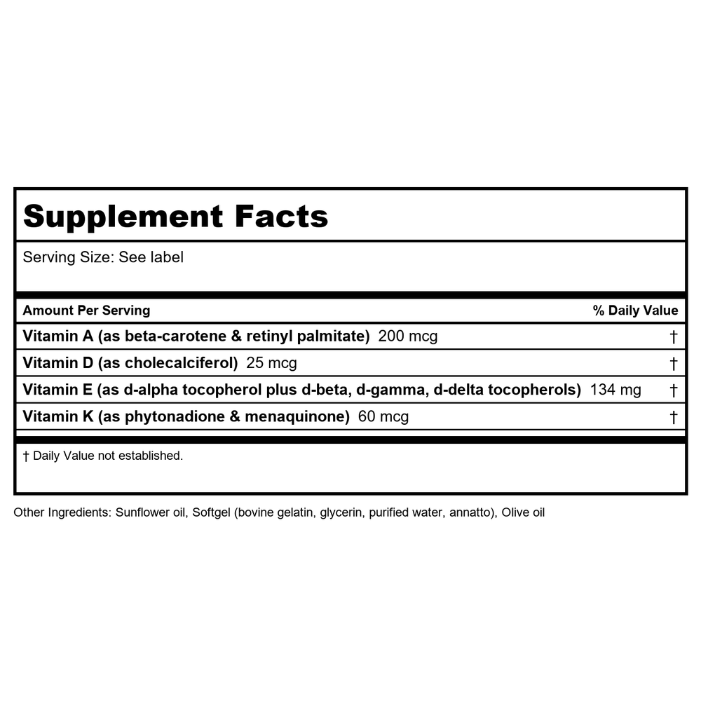 Apex Energetics K-85 GlycemoVite 600 g powder - Supplement Facts panel