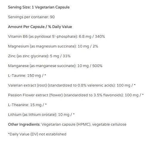 Apex Energetics - Gabatone Active (K-39) 90 Capsules - Supplement Facts panel