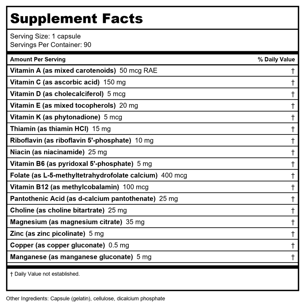Apex Energetics - Proglyco-SP (K-13) 90 Capsules - Supplement Facts panel