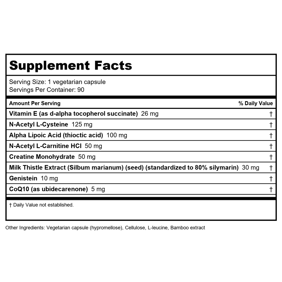 Apex Energetics - Neuro-PTX (K-47) 90 Capsules - Supplement Facts panel