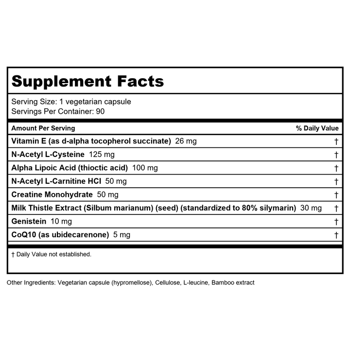 Apex Energetics - Neuro-PTX (K-47) 90 Capsules - Supplement Facts panel
