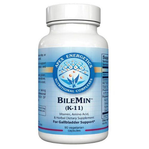 Generic Apex Energetics BileMin K-11 90 c - Supplement Facts panel
