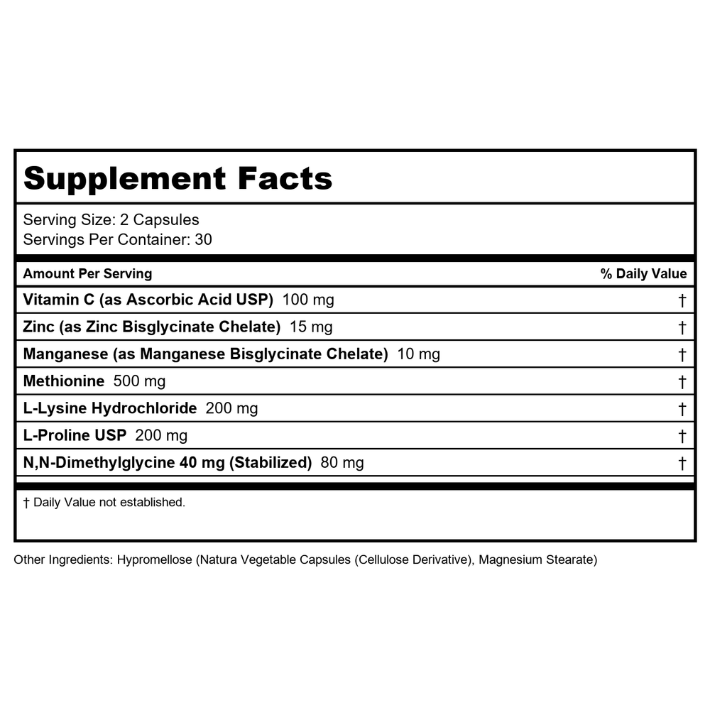 Ortho Molecular - Collagen 228g - Supplement Facts panel