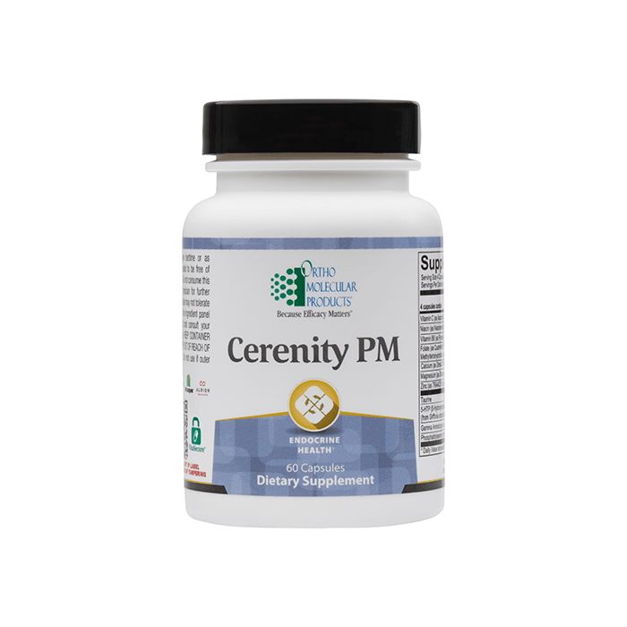 Ortho Molecular - Cerenity PM - 60 Capsules - Supplement Facts panel