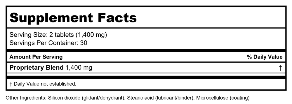 Kan Herbals Women's Precious 1 Ounce - Supplement Facts panel