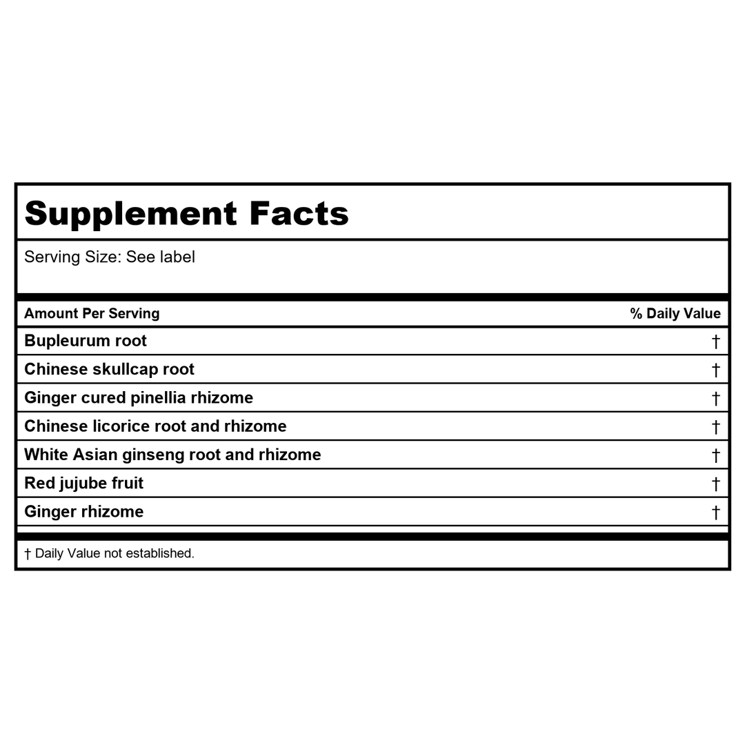 Kan Herb Singles Bupleurum Root 8 Ounce - Supplement Facts panel