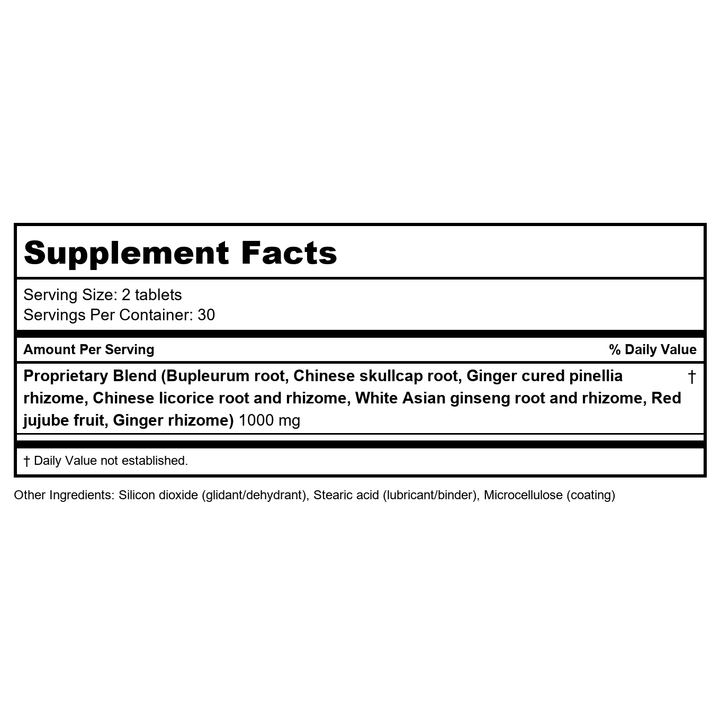 Kan Herb Singles Bupleurum Root 1 Ounce - Supplement Facts panel