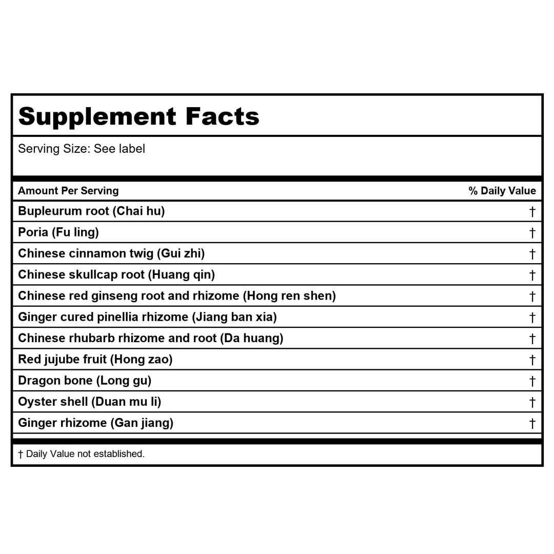 Kan Herb Essentials Settle The Yang 8 Ounce - Supplement Facts panel