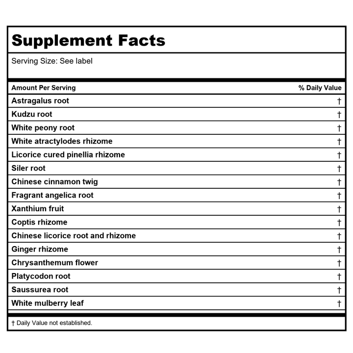 Kan Herb Sage Solutions Enviroshield 8 Ounce - Supplement Facts panel
