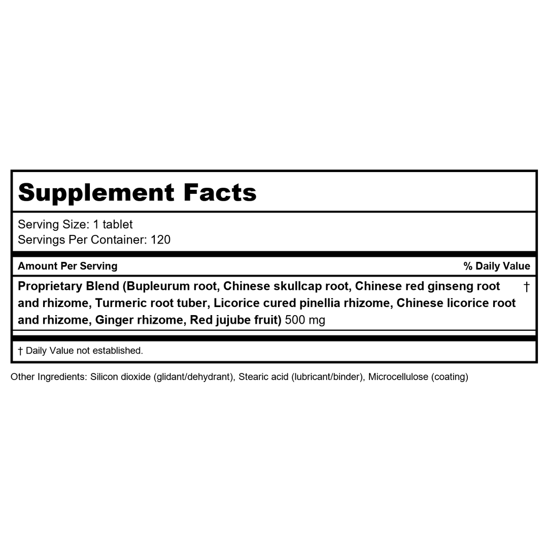 Kan Herbs Essentials Liver Support 120 tabs - Supplement Facts panel