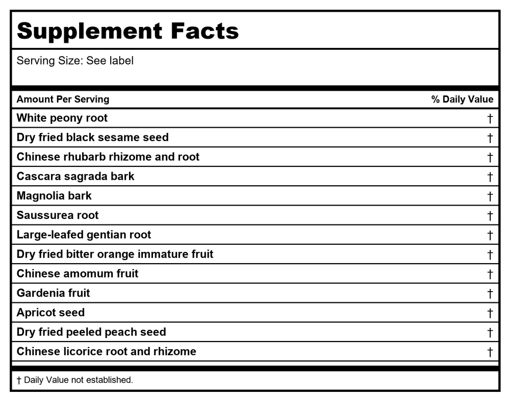 Kan Herb Sage Solutions Get Going 2 Ounce - Supplement Facts panel