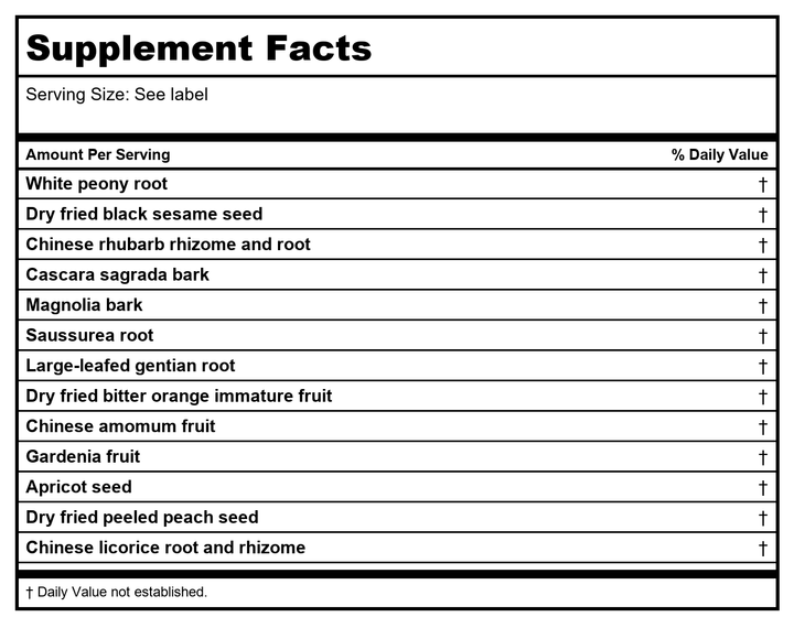 Kan Herb Sage Solutions Get Going 2 Ounce - Supplement Facts panel