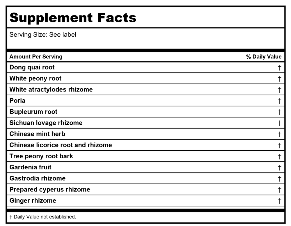 Kan Herbals Relaxed Wanderer 300 Tablets - Supplement Facts panel