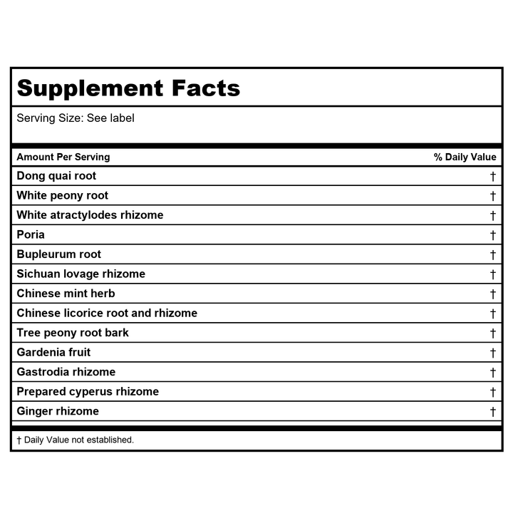 Kan Herbals Relaxed Wanderer 300 Tablets - Supplement Facts panel