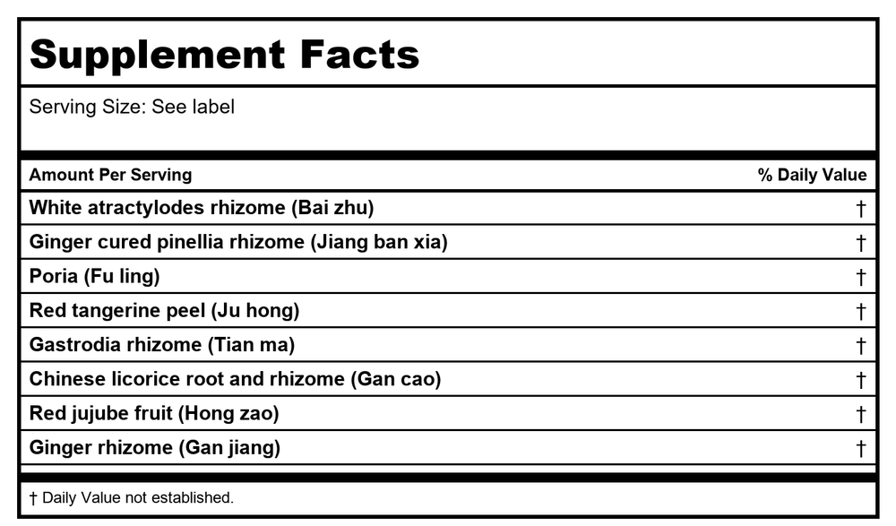 Kan Herb Traditionals Ascending Clarity 300 Tablets - Supplement Facts panel