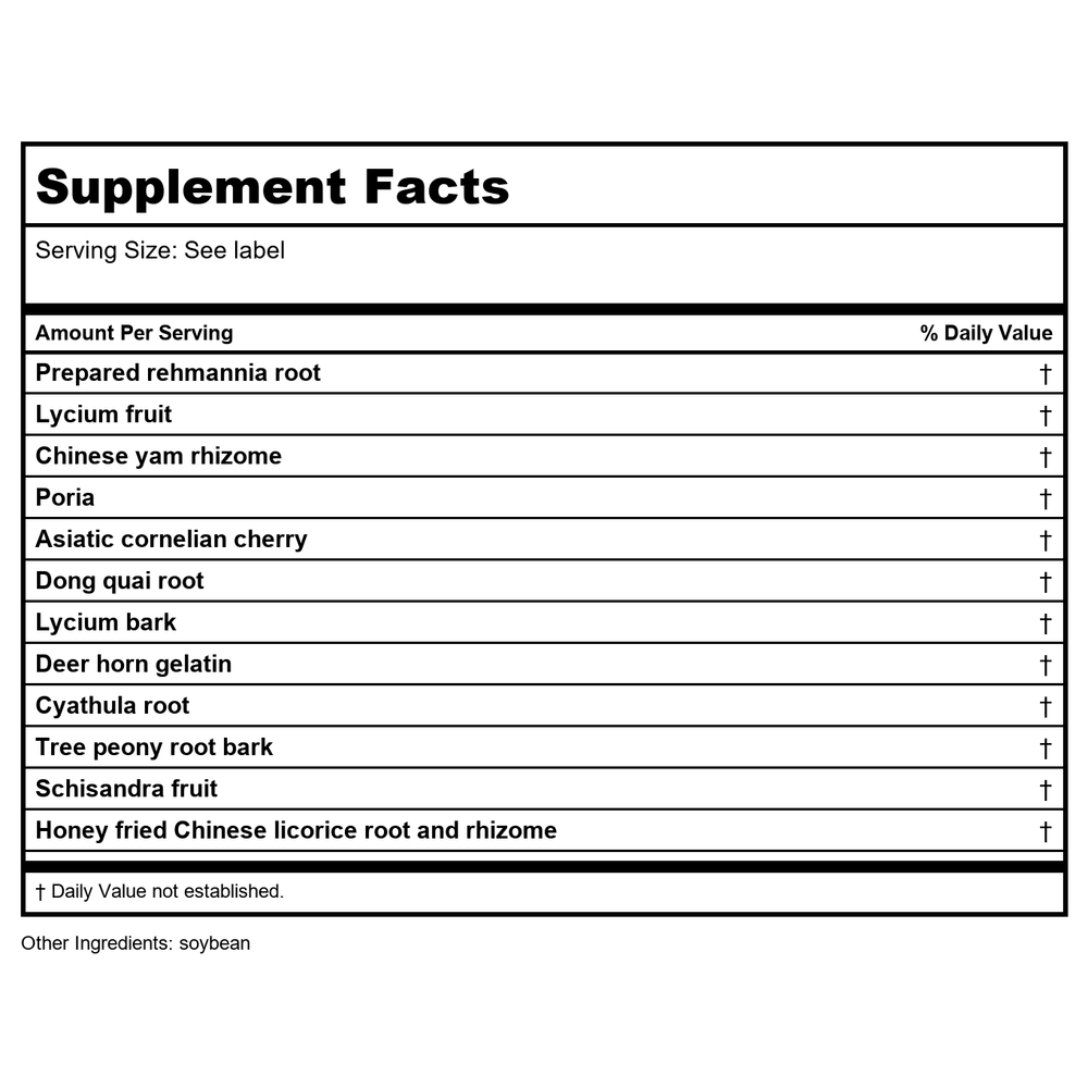 Kan Herb Traditionals Graceful Transition 300 Tablets - Supplement Facts panel