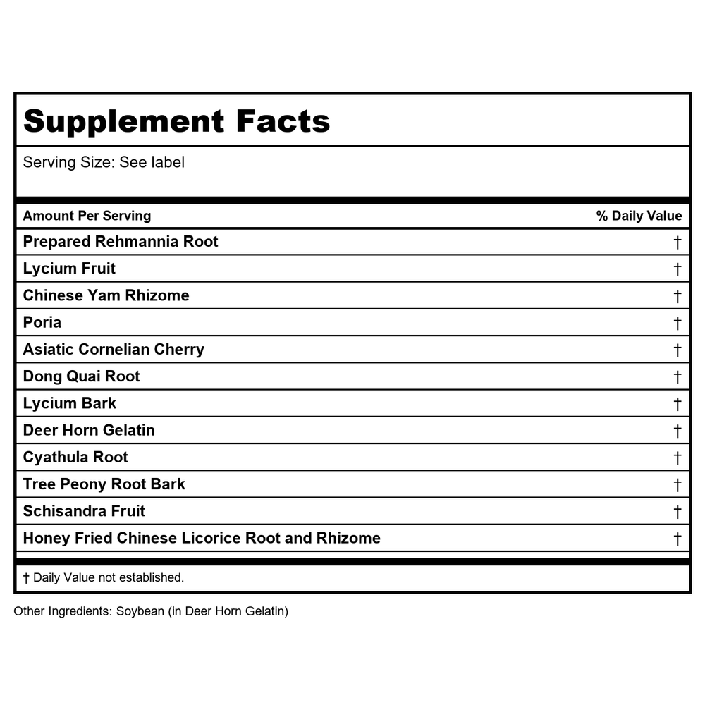 Kan Herb Traditionals Graceful Transition 120 Tablets - Supplement Facts panel