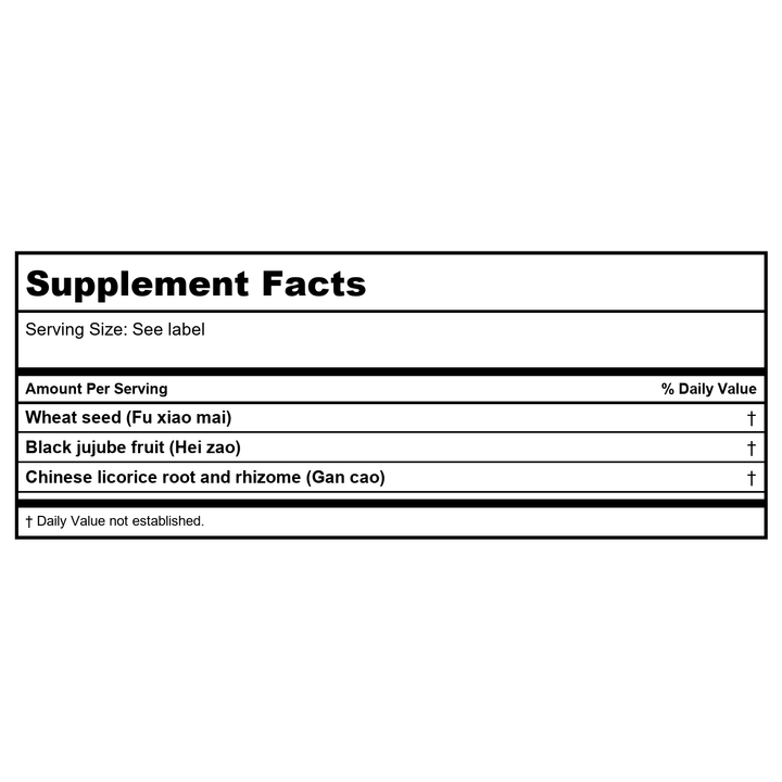 Kan Herb Traditionals Rescue Formula 300 Tablets - Supplement Facts panel
