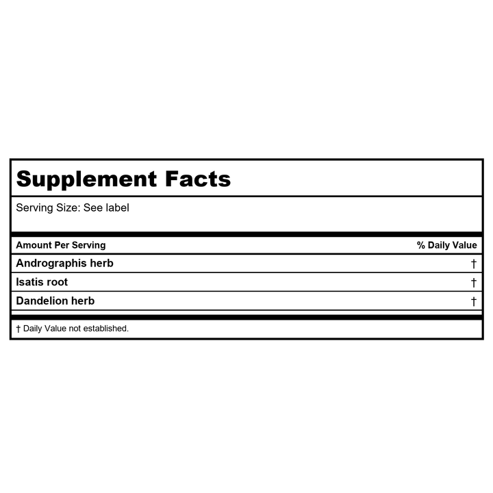 Kan Herb Traditionals Antiphlogistic Formula 300 Tablets - Supplement Facts panel