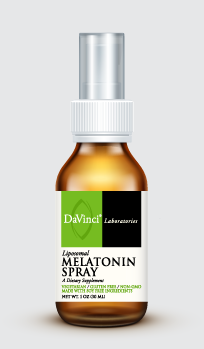 Davinci Labs - Liposomal Melatonin Spray 1 oz - Supplement Facts panel