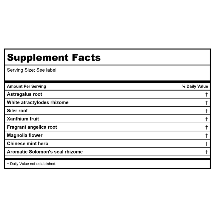 Kan Herb Company Nourish Jade Yin 120 tablets - Supplement Facts panel