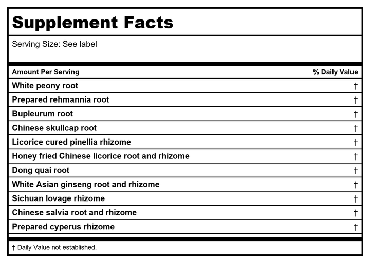 Kan Herb Alembic Herbals Linking Decoction 2 Ounce - Supplement Facts panel