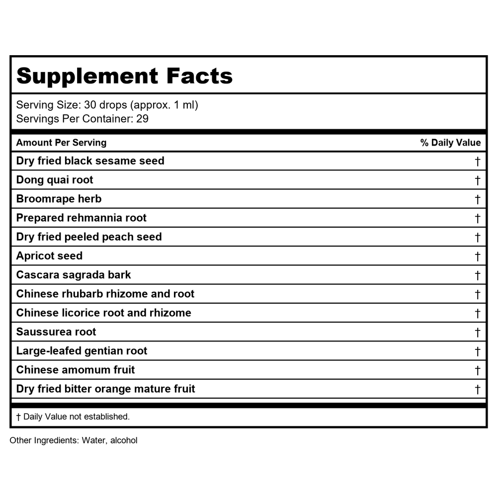Kan Herb Sage Solutions Go Litely 2 Ounce - Supplement Facts panel