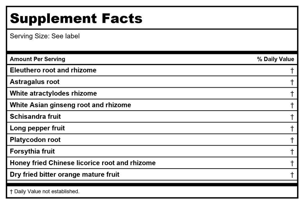 Kan Herb Sage Solutions Basic Boost 8 Ounce - Supplement Facts panel