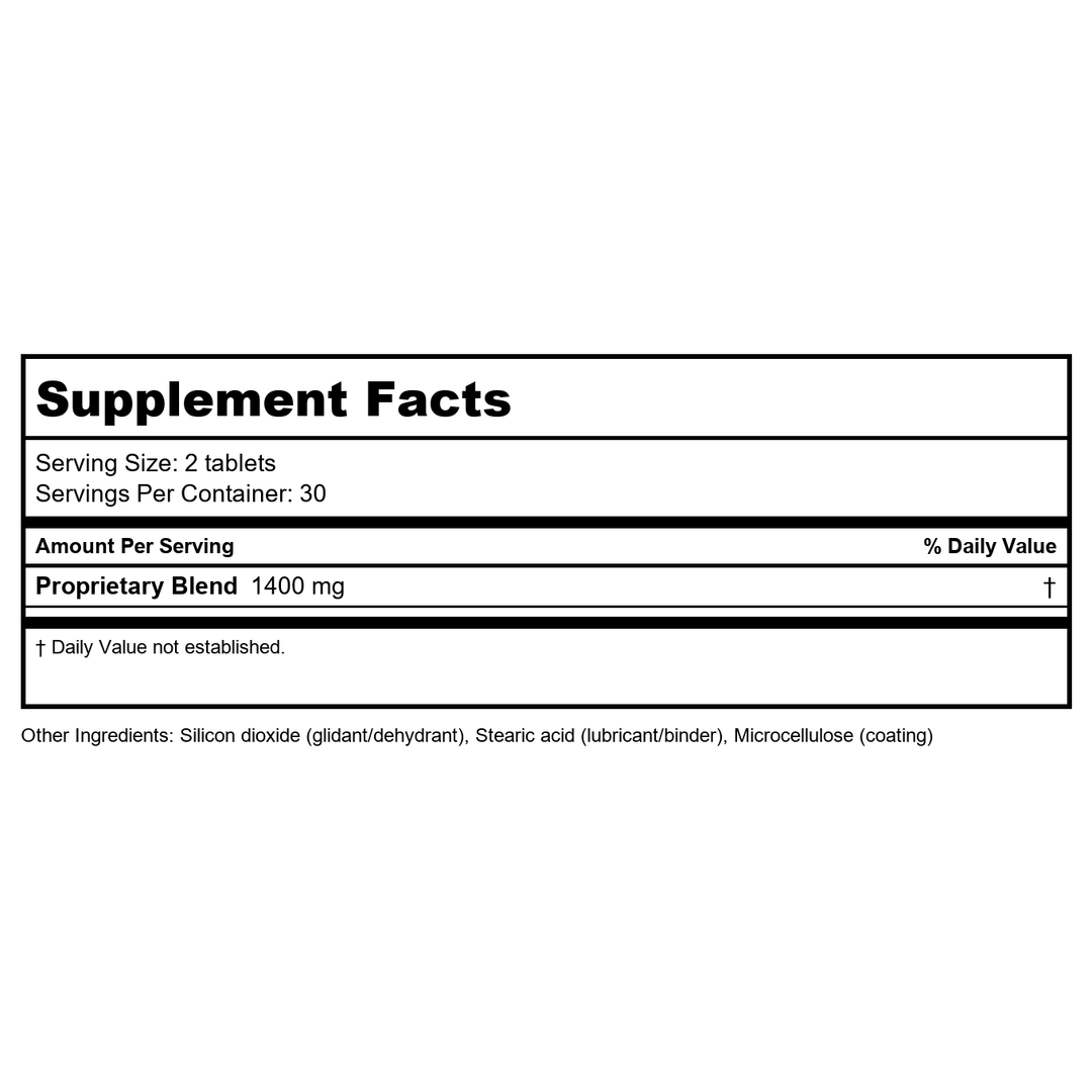 Kan Herbals Meridian Circulation 120 Tablets - Supplement Facts panel