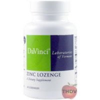 DaVinci Labs - Zinc Lozenge 23mg 60Loz - Supplement Facts panel