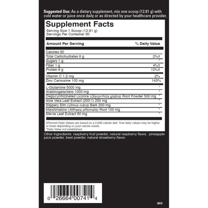 Davinci Laboratories GI Benefits - 391.82 g - Supplement Facts panel