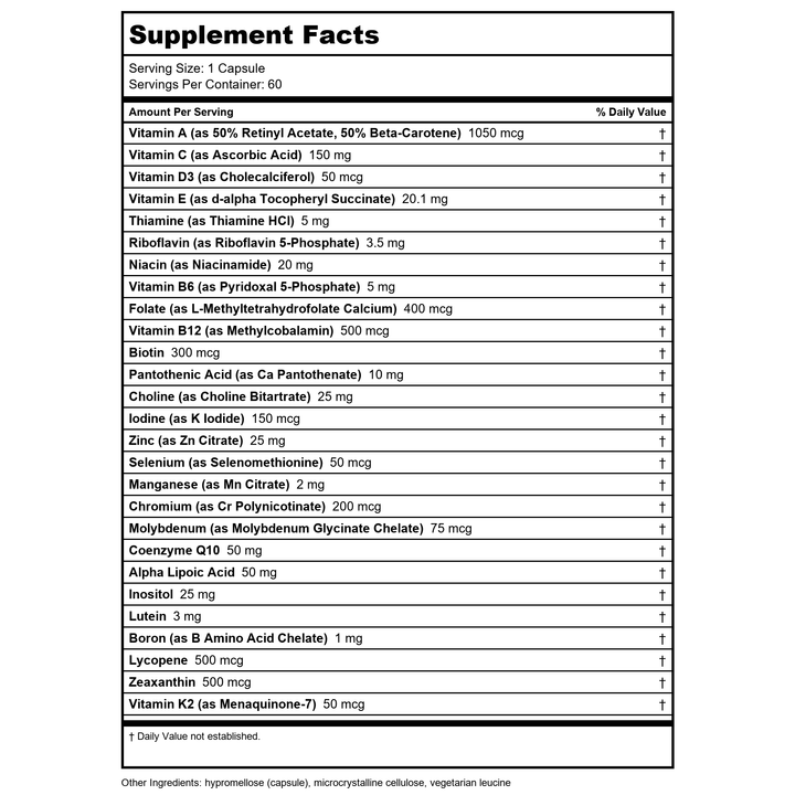 Davinci Labs 5-MTHF 1 MG 60 Capsules by Unknown - Supplement Facts panel