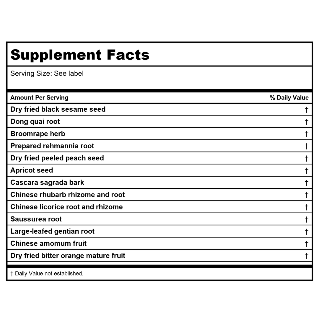 Kan Herb Sage Solutions Go Litely 8 Ounce - Supplement Facts panel