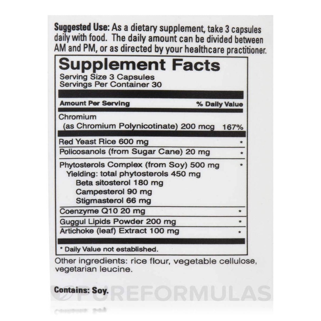 Davinci Labs - CholestSure 90 caps - Supplement Facts panel