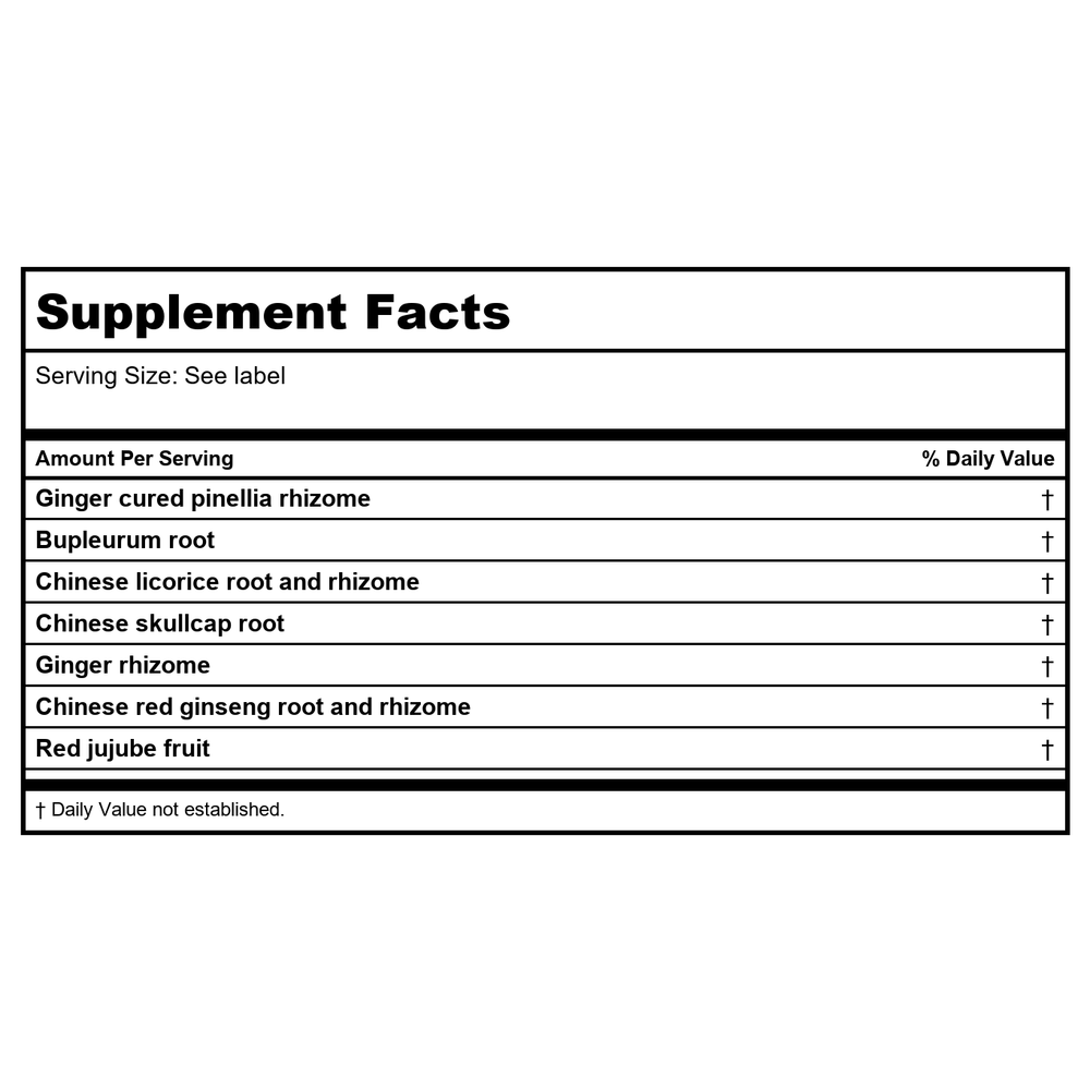 Kan Herb Essentials Harmonize The Qi 1 Ounce - Supplement Facts panel