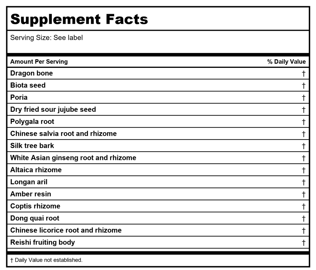 Kan Herbals Compassionate Sage 2 Ounce - Supplement Facts panel