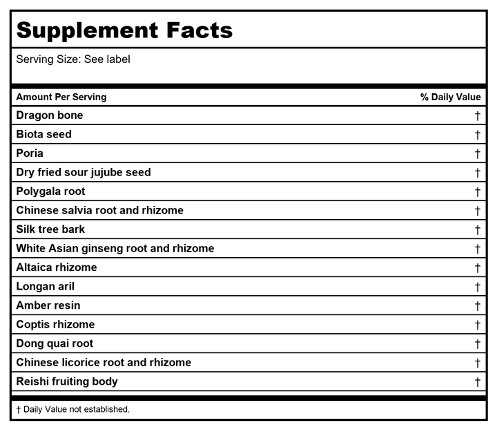 Kan Herbals Compassionate Sage 2 Ounce - Supplement Facts panel