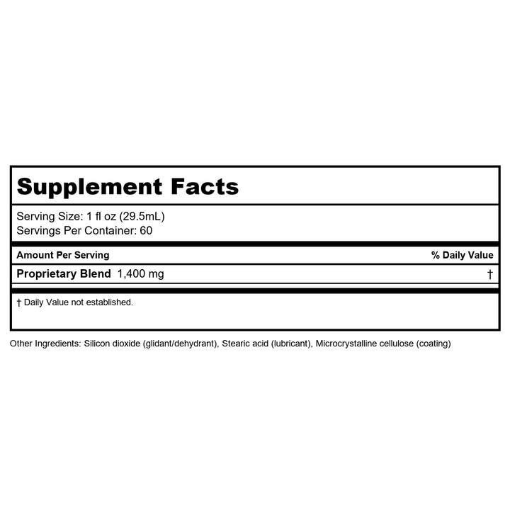 Kan Herb Sage Solutions Marrow Matters 1 Ounce - Supplement Facts panel