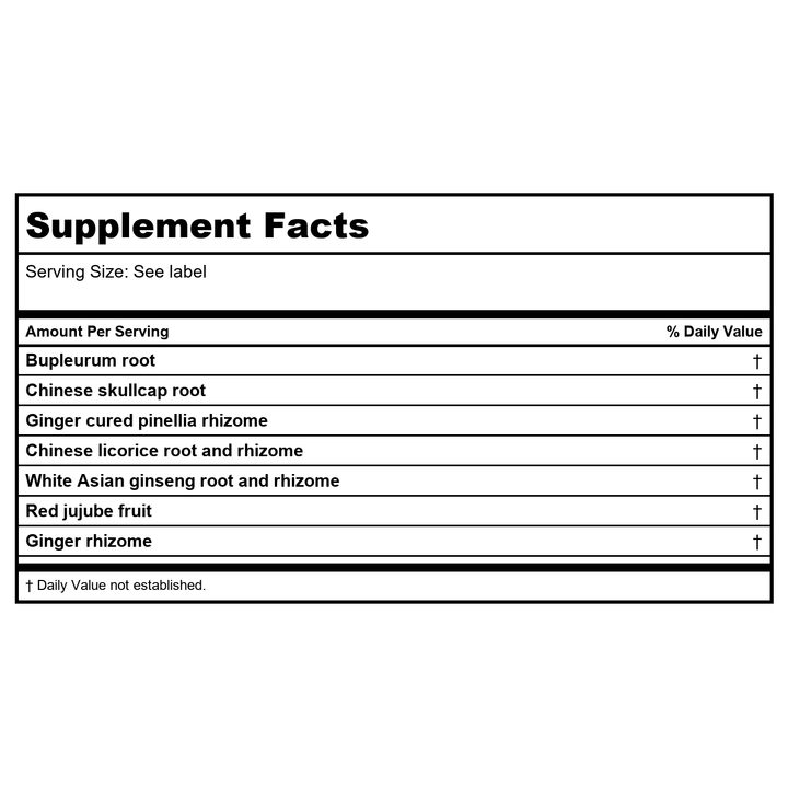 Kan Herb Traditionals Minor Bupleurum 2 Ounce - Supplement Facts panel