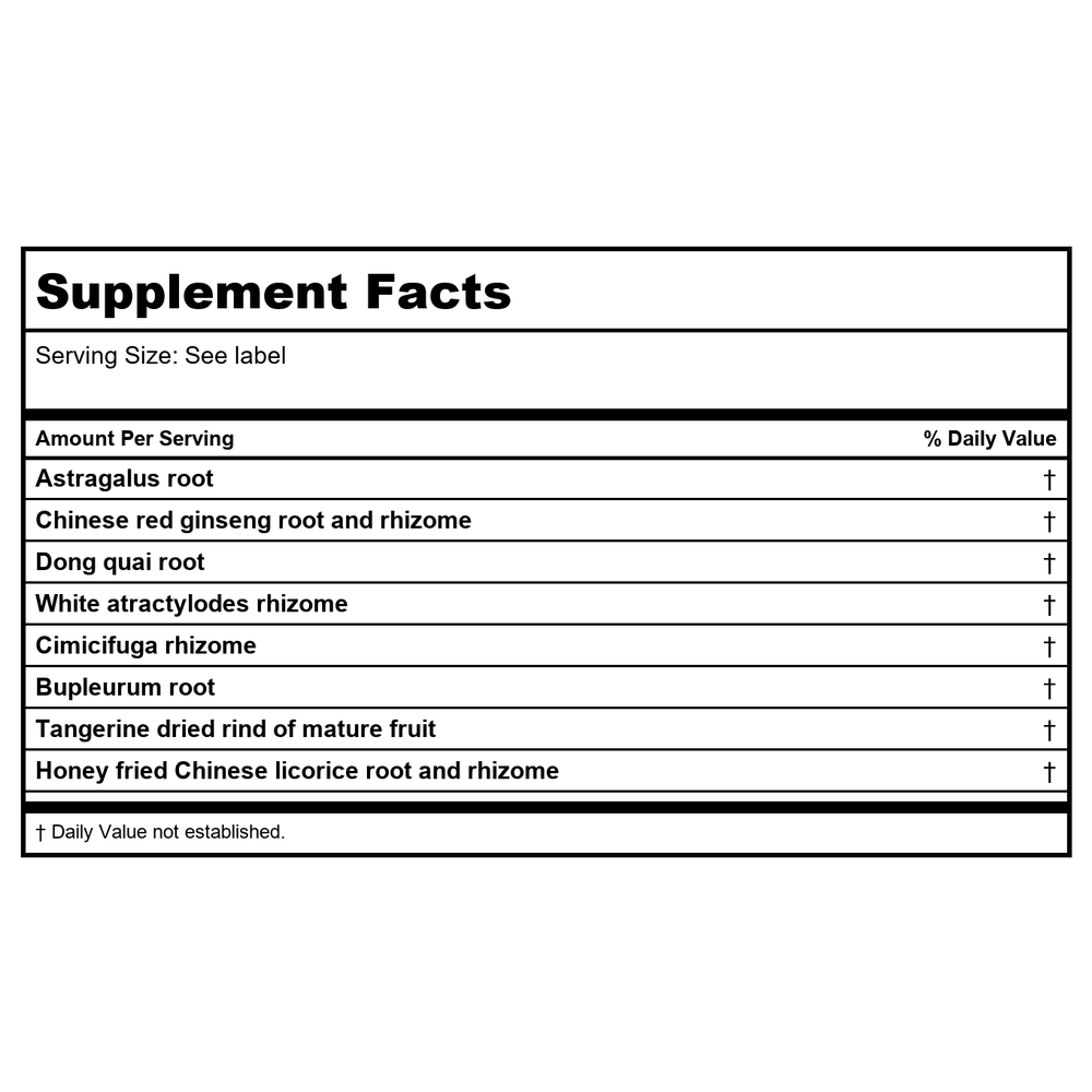Kan Herbs Arouse Vigor 60 Tablets - Supplement Facts panel