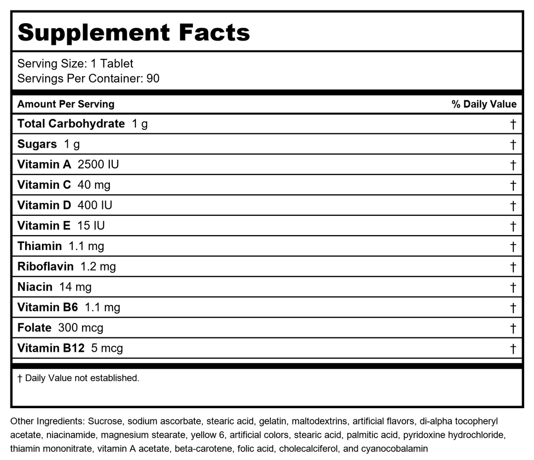 Health Concerns - Aloe 22 - 90 tablets - Supplement Facts panel