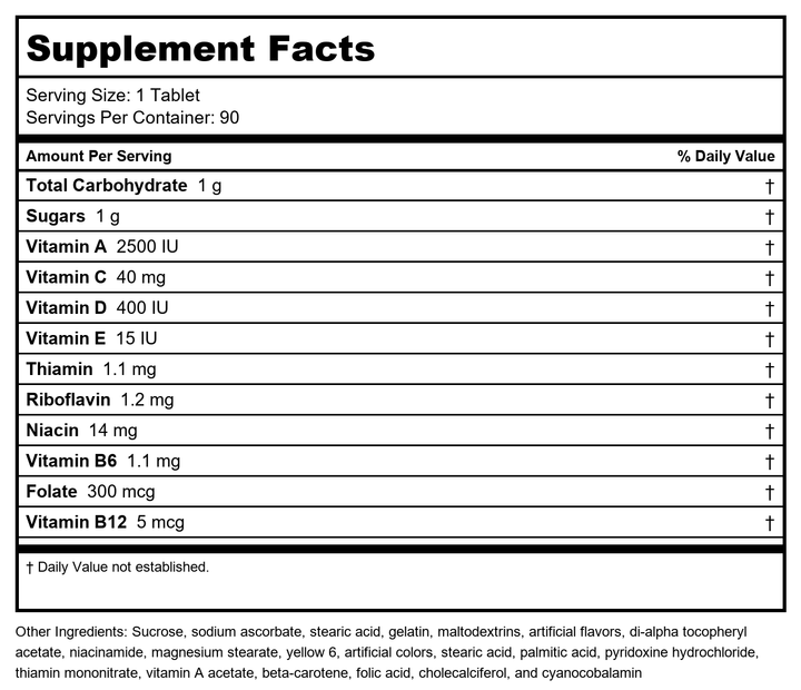 Health Concerns - Aloe 22 - 90 tablets - Supplement Facts panel
