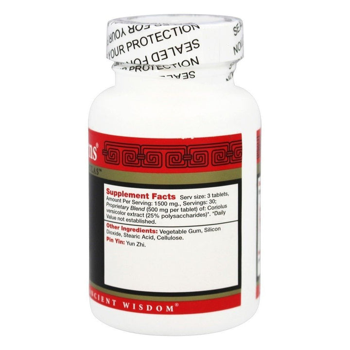 Health Concerns Coriolus PS - 90 Tablets - Supplement Facts panel