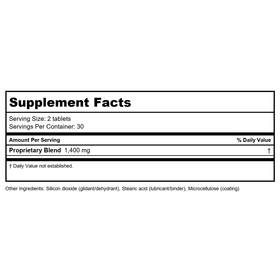 Kan Herbals Steady Centeredness 1 Ounce - Supplement Facts panel