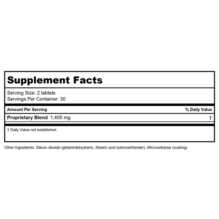 Kan Herbals Steady Centeredness 1 Ounce - Supplement Facts panel
