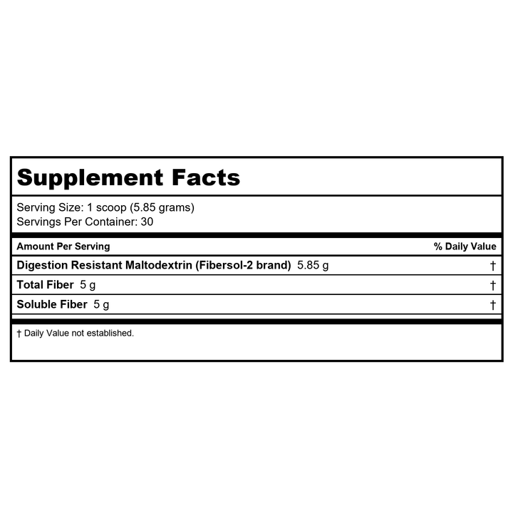 DaVinci Laboratories Clearly Fiber 5.82 oz (176 grams) Pwdr by Unknown - Supplement Facts panel