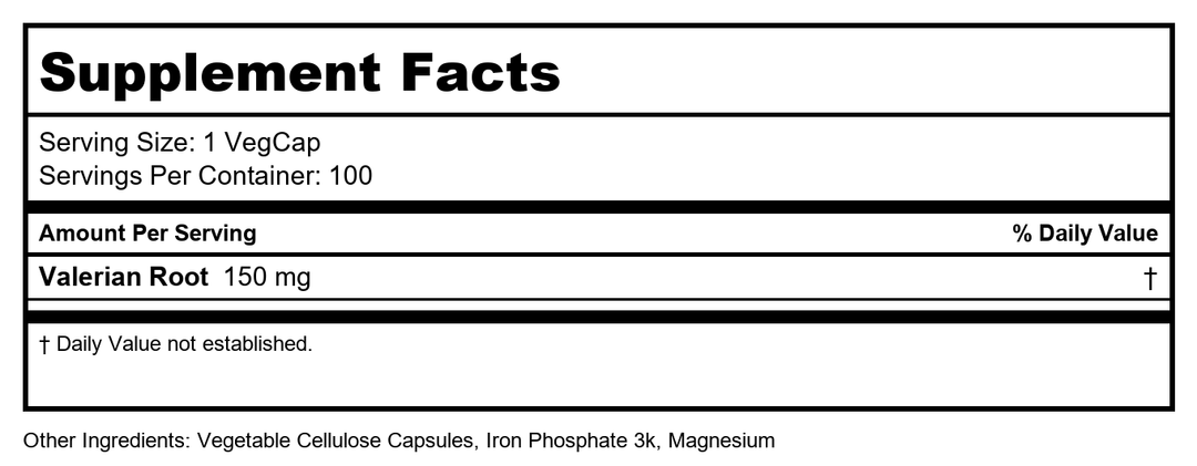 Sleep Blend SP-17, 100 VegCaps, Solaray - Supplement Facts panel