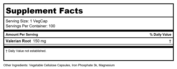 Sleep Blend SP-17, 100 VegCaps, Solaray - Supplement Facts panel