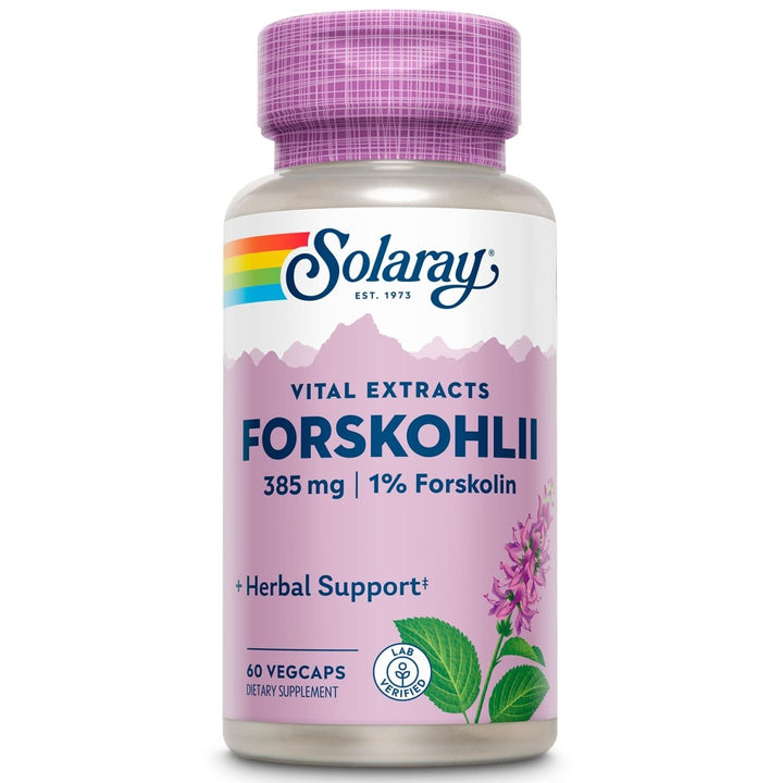 SOLARAY - Forskohlii, 385 mg | 60 Capsules - Supplement Facts panel
